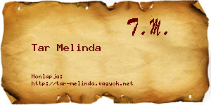 Tar Melinda névjegykártya